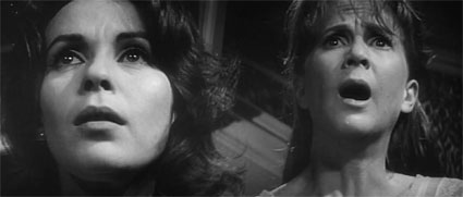 Claire Bloom and Julie Harris in "The Haunting"