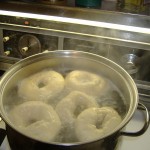 bagels boiling