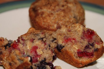 berry muffin with agave