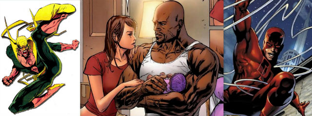 Iron Fist Jessica Jones Luke Cage Daredevil rev