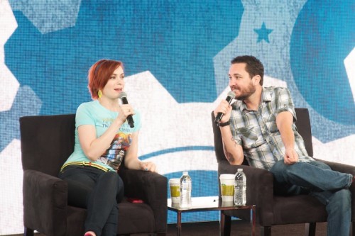 Felicia Day Wil Wheaton NerdHQ SDCC