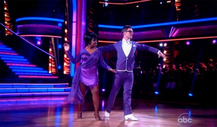 Gladys Knight and Tristan McManus dance to The Temptations