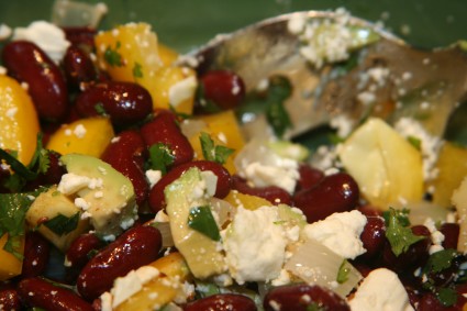 kidney bean salad with toasted cumin seeds