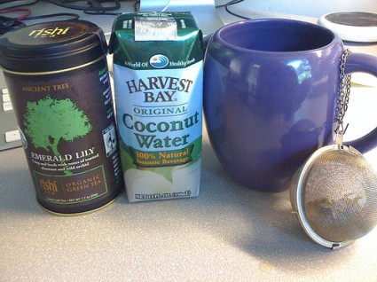 coconut water green tea