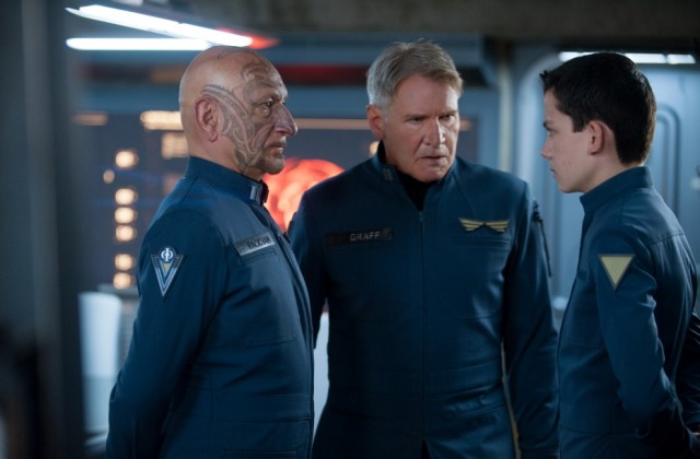 Enders Game Asa Butterfield Harrison Ford Ben Kingsley