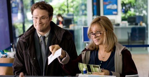 Seth Rogen and Barbra Streisand in "The Guilt Trip"