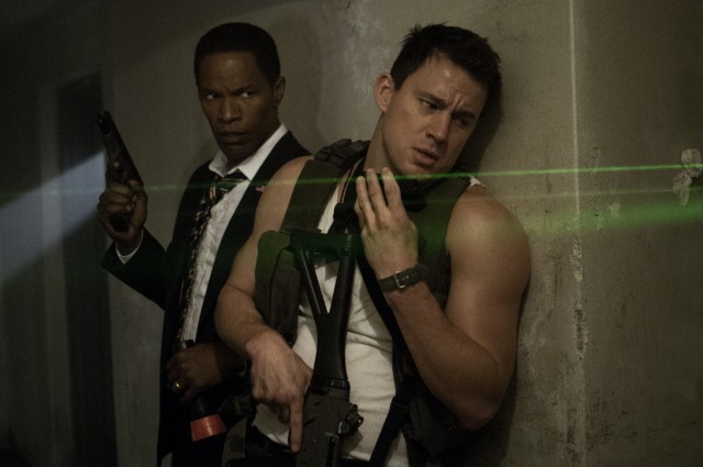 Jamie Foxx and Channing Tatum in "White House Down"