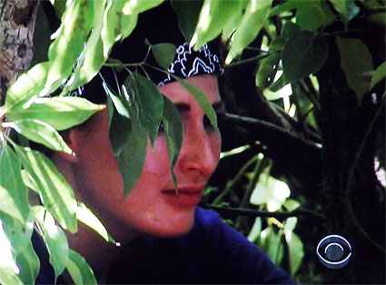 Rachel hides in the bushes to cry