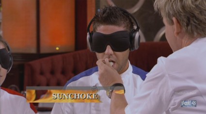 Justin knows what a sunchoke is on "Hell's Kitchen"