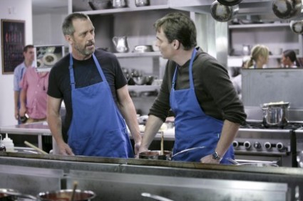 House and Wilson cooking