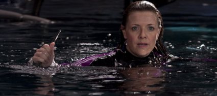 Helen Magnus in the water.